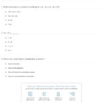 Quiz  Worksheet  Basic Algebra Rules  Equations  Study And Simple Equations Worksheet