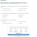 Quiz  Worksheet  Biconditional Statement In Geometry  Study Throughout Worksheet 2 4 Biconditional Statements Answers