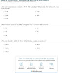 Quiz  Worksheet  Calculating Markup  Markdown  Study For Markup And Markdown Worksheet Answers
