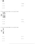Quiz  Worksheet  Changing Between Improper Fraction And Mixed Throughout Converting Mixed Numbers To Improper Fractions Worksheet