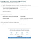 Quiz  Worksheet  Characteristics Of Biogeography  Study Along With Galapagos The Islands That Changed The World Worksheet