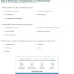 Quiz  Worksheet  Characteristics Of Inclined Planes  Study Pertaining To Inclined Plane Worksheet