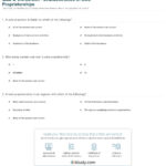 Quiz  Worksheet  Characteristics Of Sole Proprietorships  Study Within Section 1 Guided Reading And Review Sole Proprietorships Worksheet Answers