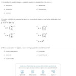 Quiz  Worksheet  Completing The Square  Study In Completing The Square Worksheet