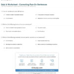 Quiz  Worksheet  Correcting Runon Sentences  Study Throughout Sentence Editing Worksheets