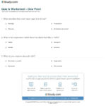 Quiz  Worksheet  Dew Point  Study Regarding Relative Humidity And Dew Point Worksheet Answer Key