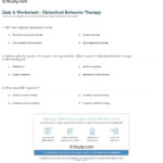 Quiz  Worksheet  Dialectical Behavior Therapy  Study In Dbt Therapy Worksheets