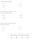 Quiz  Worksheet  Division Statements As Algebraic Expressions Also 6Th Grade Algebraic Expressions Worksheets