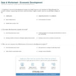 Quiz  Worksheet  Economic Development  Study Together With 2 1 Economics Worksheet Answers