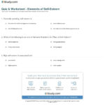 Quiz  Worksheet  Elements Of Selfesteem  Study Together With Self Acceptance Worksheets