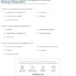 Quiz  Worksheet  Executive Legislative  Judicial Branches Of For Three Branches Of Government Worksheet