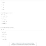 Quiz  Worksheet  Factoring  Exponents  Study Also Factoring Expressions Worksheet