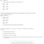 Quiz  Worksheet  Factoring Perfect Square Trinomials  Study With Regard To Factoring Perfect Square Trinomials Worksheet