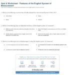 Quiz  Worksheet  Features Of The English System Of Measurement As Well As Science Instruments And Measurement Worksheet Answers