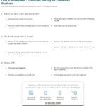 Quiz  Worksheet  Financial Literacy For University Students In Financial Literacy Worksheets