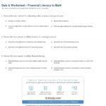 Quiz  Worksheet  Financial Literacy In Math  Study As Well As Financial Literacy Worksheets