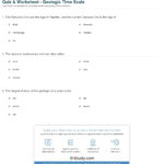 Quiz  Worksheet  Geologic Time Scale  Study For Geologic Time Scale Worksheet Answers