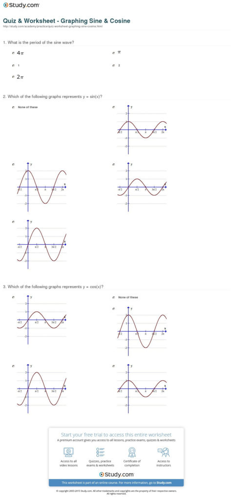 Graphing Sine And Cosine Practice Worksheet excelguider com