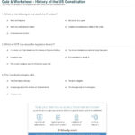 Quiz  Worksheet  History Of The Us Constitution  Study In United States Constitution Worksheet Answers