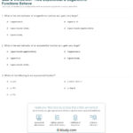 Quiz  Worksheet  How Exponential  Logarithmic Functions Behave Pertaining To Exponential And Logarithmic Functions Worksheet With Answers