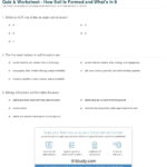 Quiz  Worksheet  How Soil Is Formed And What's In It  Study Intended For Soil Formation Worksheet Answers