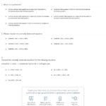 Quiz  Worksheet  How To Balance Chemical Equations  Study Together With Types Of Chemical Reaction Worksheet Ch 7 Answers