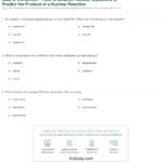 Quiz  Worksheet  How To Balance Nuclear Equations  Predict The Within Nuclear Equations Worksheet