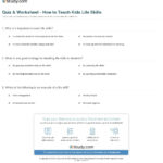 Quiz  Worksheet  How To Teach Kids Life Skills  Study Or Life Skills Worksheets For Adults