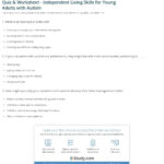 Quiz  Worksheet  Independent Living Skills For Young Adults With Together With Community Living Skills Worksheets