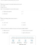 Quiz  Worksheet  Inverse Functions  Study Also Inverse Functions Worksheet With Answers