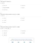 Quiz  Worksheet  Manipulating Functions  Solving Equations For For Solving Equations With Variables On Both Sides Worksheet Answers