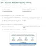 Quiz  Worksheet  Middle School Reading Activities  Study With Point Of View Worksheets For Middle School