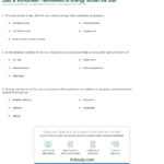 Quiz  Worksheet  Movement Of Energy Within The Sun  Study And Energy From The Sun Worksheet Answers