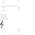 Quiz  Worksheet  Notes On The Treble Clef Staff  Study Or Treble Clef Ledger Lines Worksheet