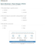 Quiz  Worksheet  Phase Changes Of Matter  Study Pertaining To Phases Of Matter Worksheet Answers
