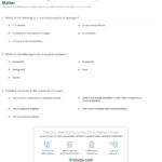 Quiz  Worksheet  Physical And Chemical Properties Of Matter Inside Chemistry A Study Of Matter Worksheet Answers
