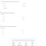 Quiz  Worksheet  Practice With Geometric Sequences  Study Intended For Arithmetic And Geometric Sequences Worksheet