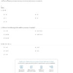 Quiz  Worksheet  Practice With The Addition Property Of Equality Regarding Basic Math Properties Worksheets