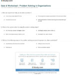 Quiz  Worksheet  Problem Solving In Organizations  Study Pertaining To Problem Solving Worksheets