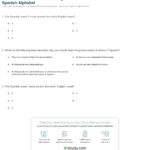 Quiz  Worksheet  Pronouncing The Vowels Of The Spanish Alphabet Or Learning Spanish Worksheets