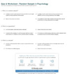 Quiz  Worksheet  Random Sample In Psychology  Study Throughout Understanding Random Sampling Independent Practice Worksheet Answer Key