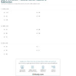 Quiz  Worksheet  Rational Number Addition  Subtraction  Study As Well As Adding And Subtracting Rational Numbers Worksheet