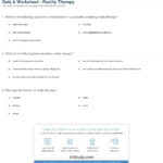 Quiz  Worksheet  Reality Therapy  Study Together With Reality Therapy Worksheets