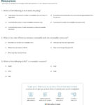 Quiz  Worksheet  Renewable Vs Nonrenewable Resources  Study With Renewable And Nonrenewable Resources Worksheet