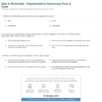 Quiz  Worksheet  Representative Democracy Pros  Cons  Study Or Two Types Of Democracy Worksheet Answers