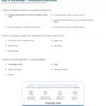 Quiz  Worksheet  Rotational Kinematics  Study As Well As Rotational Motion Worksheet Answer Key