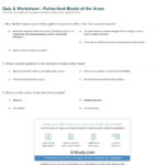 Quiz  Worksheet  Rutherford Model Of The Atom  Study Or Models Of The Atom Worksheet