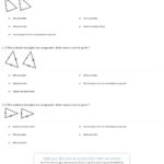 Quiz  Worksheet  Sas Asa  Sss Triangle Congruence Postulates In Chapter 4 Congruent Triangles Worksheet Answers