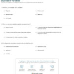 Quiz  Worksheet  Science With Independent  Dependent Variables And Independent Dependent Variable Worksheet