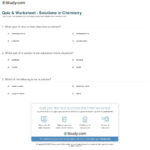 Quiz  Worksheet  Solutions In Chemistry  Study Together With Ap Chem Solutions Worksheet Answers